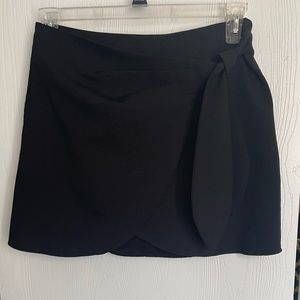Black Wrap Skirt